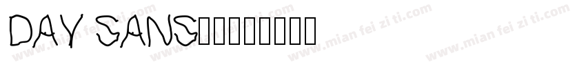 DAY SANS字体字体转换